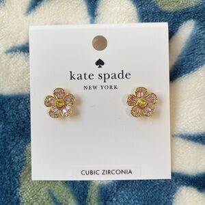 Kate Spade Pink and Gold Stud Earrings